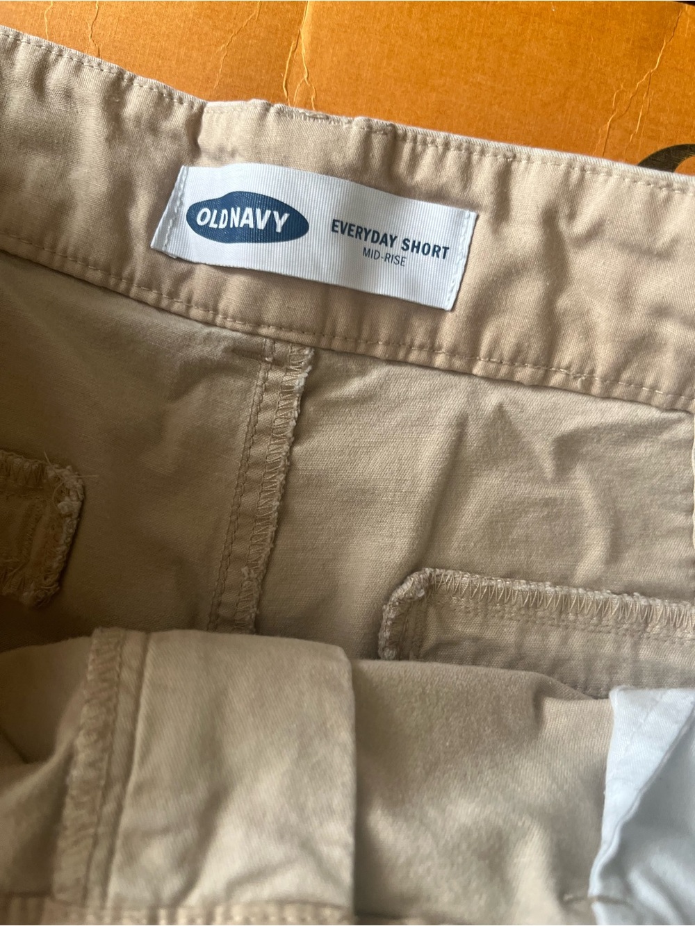 Old Navy Khaki Everyday Mid-Rise Shorts